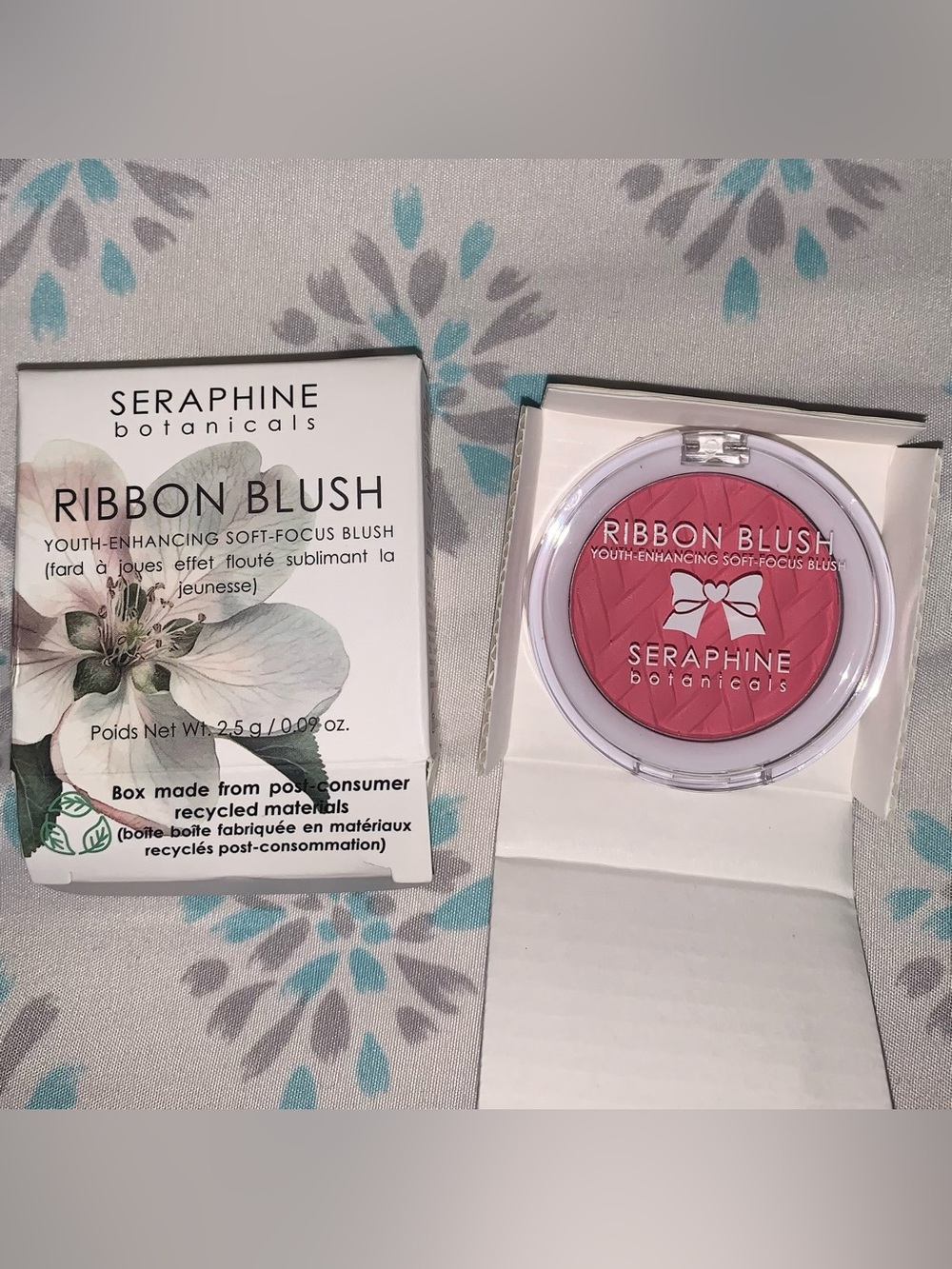 BNIB, Seraphine Botanicals Ribbon Blush in Whisper.